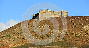 Castillo de Santa BÃ¡rbara on Mount Guanapay, Lanzarote, Canary