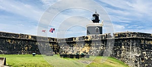 El Morro de Castillo San Felipe Fort in Old San Juan Puerto Rico photo