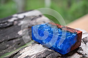 Casting epoxy resin padauk burl wood