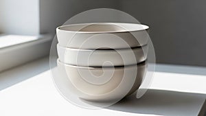 In casting soft shadows and highlighting the smooth matte texture