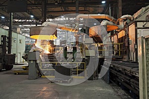 Casting in Steel Mill