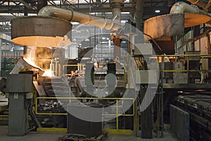 Casting in Steel Mill