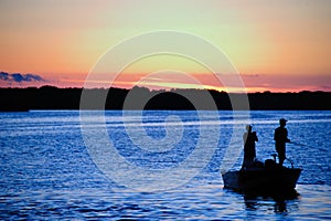Casting At Sunset in Wisconsin