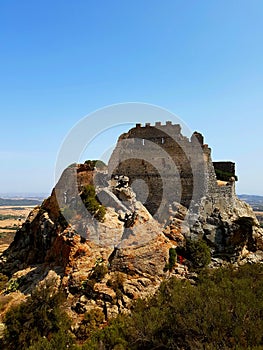 Castle of Acquafredda in Siliqua. Sardinia. Italy