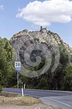 Castle of Acquafredda in South Sardinia