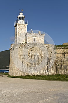 Castle of Ayia Mavra at Lefkada, Greece photo