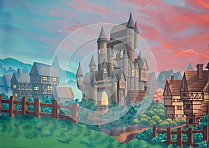 Castle backdrop