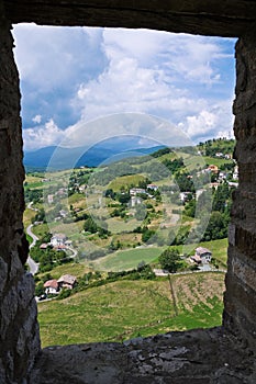 Castle of Bardi. Emilia-Romagna. Italy.
