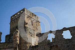 Castle at Belvis de Monroi, Estremadura, Spain photo