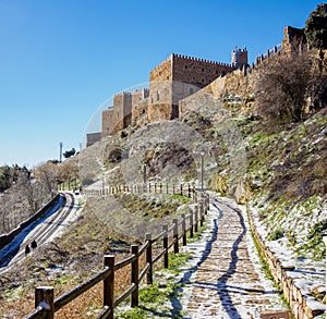 The Castle of the Bishops of Siguenza. Guadalajara, Spain photo