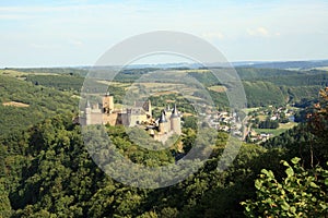 Castle of Bourscheid in the Luxembourg