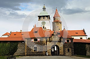 Castle Bouzov. Czech republic