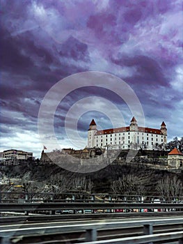 Castle in Bratislava.  Slovakia  Europe