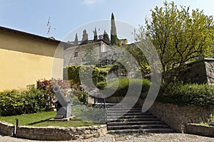 Castle of Brescia is the medieval castle complex on top of Cidneo Hill photo