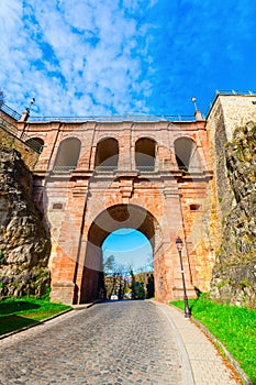 Castle bridge in Luxembourg City