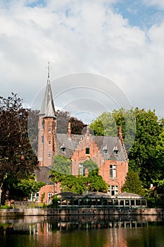 Castillo en Brujas Bélgica 