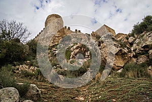 Castle at Burqillos del Serro, Estremadura, Spain photo