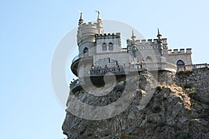 Castle called Swallow's nest in Crimea Black sea