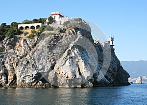 Castle called Swallow's nest in Crimea Black sea