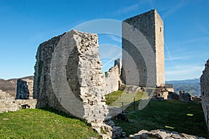castle of carpineti bismantova stone lands of matilde di canossa tuscan emilian national park italy photo