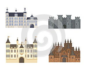 Castle cartoon vector illustration