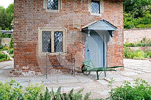 An English cottage in the middle of the Newt gardens, Somerset