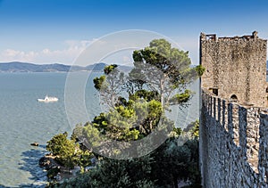 Castle of Castiglione del lago, Trasimeno, Italy photo