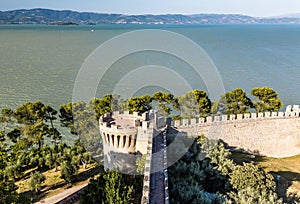 Castle of Castiglione del lago, Trasimeno, Italy photo
