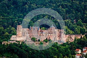 The castle castle ruin in Heidelberg, Baden Wuerttemberg, Germany