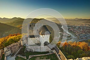 Castle Celje in Slovenia - autumn picture photo