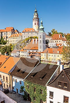 Castle of Cesky Krumlov and cityscape