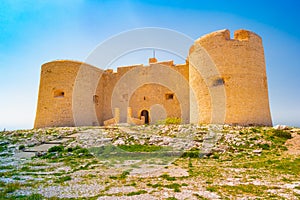 Castle Chateau d`If, near Marseille France. On sunny warm day in Provence.