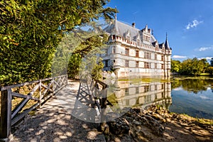 Castle chateau de Azay-le-Rideau, France