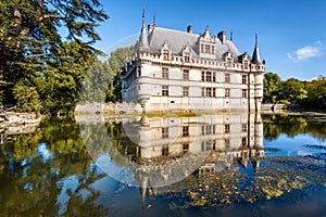 Castle chateau de Azay-le-Rideau, France