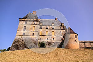 Castle chateau de biron, dordogne france