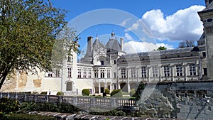 Castle Chateau de Breze in the Loire Valley. France.