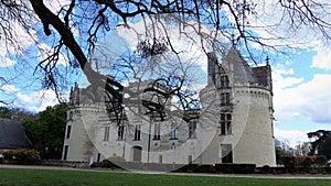 Castle Chateau de Breze in the Loire Valley. France.