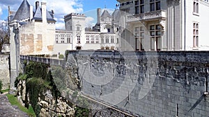 Castle Chateau de Breze in the Loire Valley France.