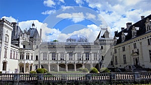 Castle Chateau de Breze in the Loire Valley France.