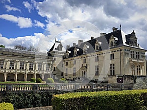 Castle Chateau de Breze in the Loire Valley France.