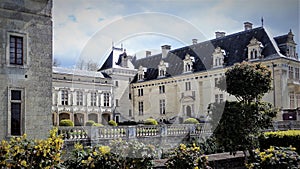 Castle Chateau de Breze in the Loire Valley France.