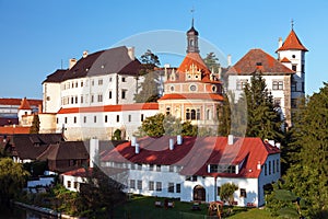 Castle chateau palace Jindrichuv Hradec Czech republic