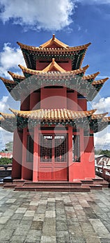 Castle of Chinesee in Singkawang. Konghucu religion photo