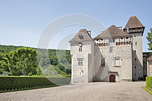 Castle of Clermont (fr.ChÃ¢teau de ClÃ©ron). Region Franche-Comte, France.