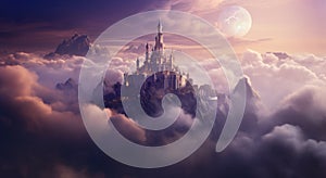 castle in the clouds wallpaper,