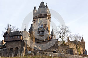Castle cochem on the moselle river germany