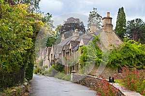 Castle Combe street. Unique old English village