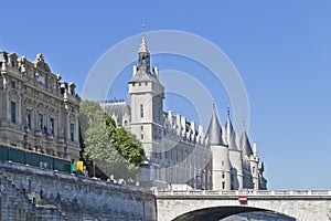 Castle Conciergerie - former royal palace, Paris