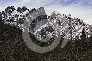 Castle Crags Granite Formation near Mount Shasta