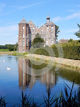 Dutch Castle Croy, Mansion with moat, Aarle-Rixtel, Laarbeek, Netherland